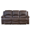 BB - 00819 - BL Leather Electric 3 Seat Recliner Sofa