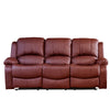 BB - 00819 - BL Leather Electric 3 Seat Recliner Sofa