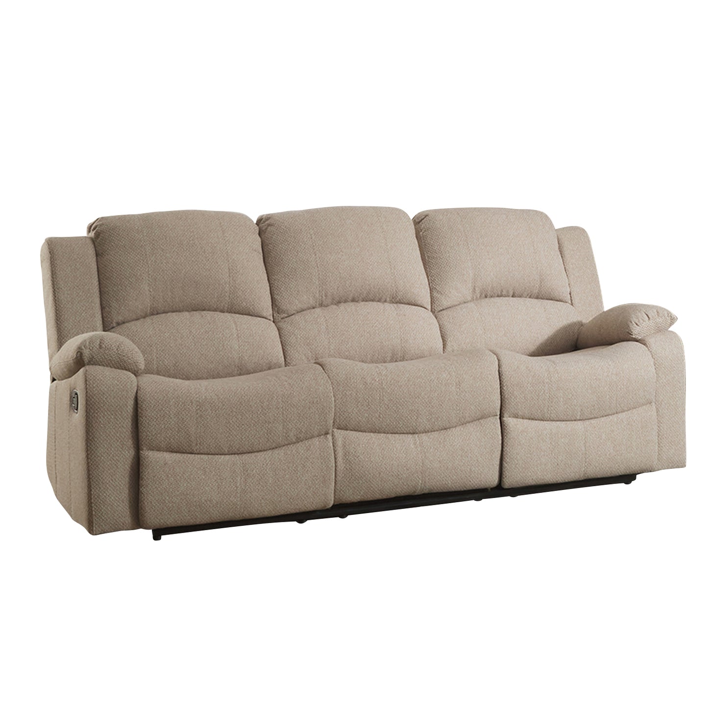 BB - 0089 - TF Fabric 3 Seat Recliner Sofa