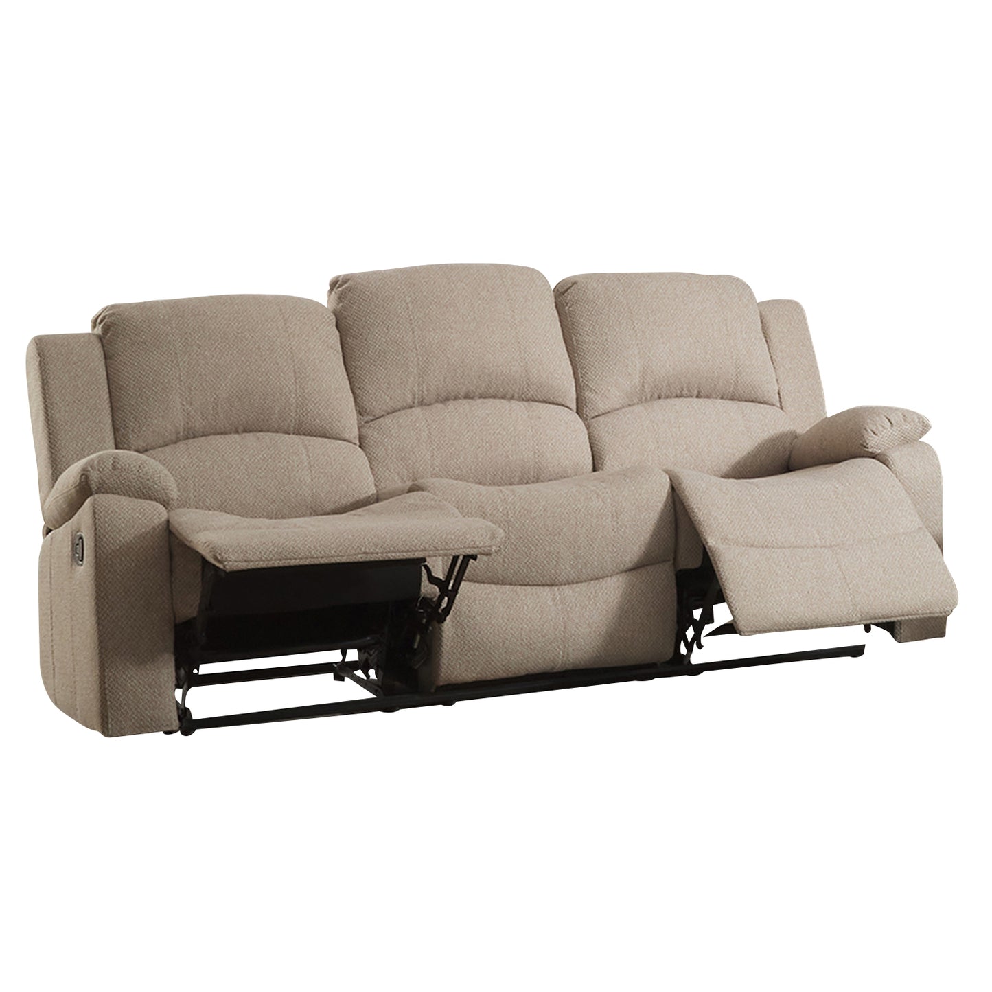 BB - 0089 - TF Fabric 3 Seat Recliner Sofa