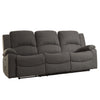 BB - 0089 - TF Fabric 3 Seat Recliner Sofa