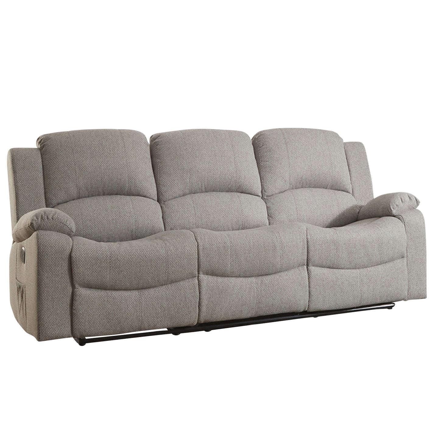 BB - 0089 - TF Fabric 3 Seat Recliner Sofa