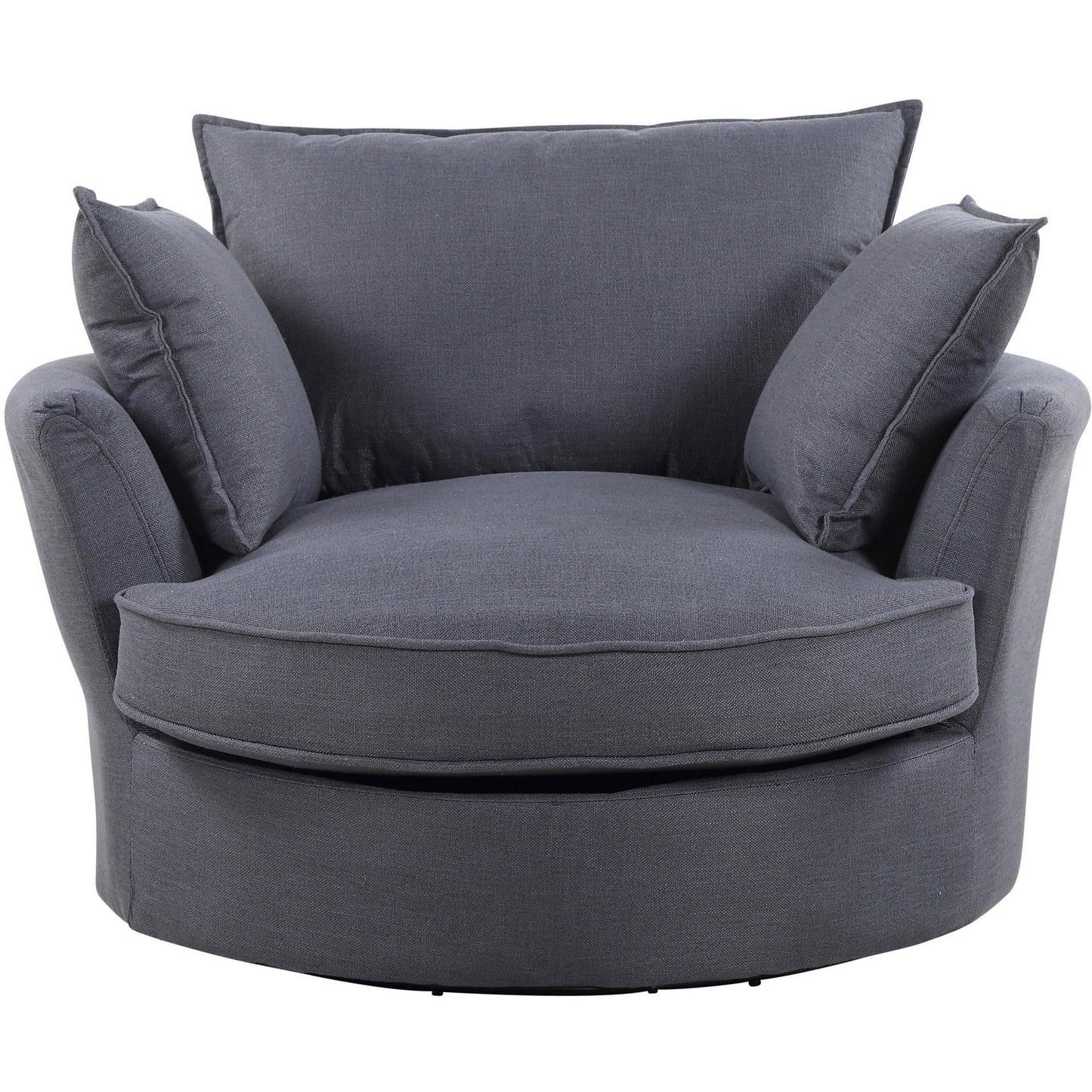 88 - 1106 - WF Fabric Swivel Base Cuddle Chair