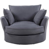 88 - 1106 - WF Fabric Swivel Base Cuddle Chair