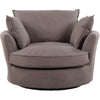 88 - 1106 - WF Fabric Swivel Base Cuddle Chair