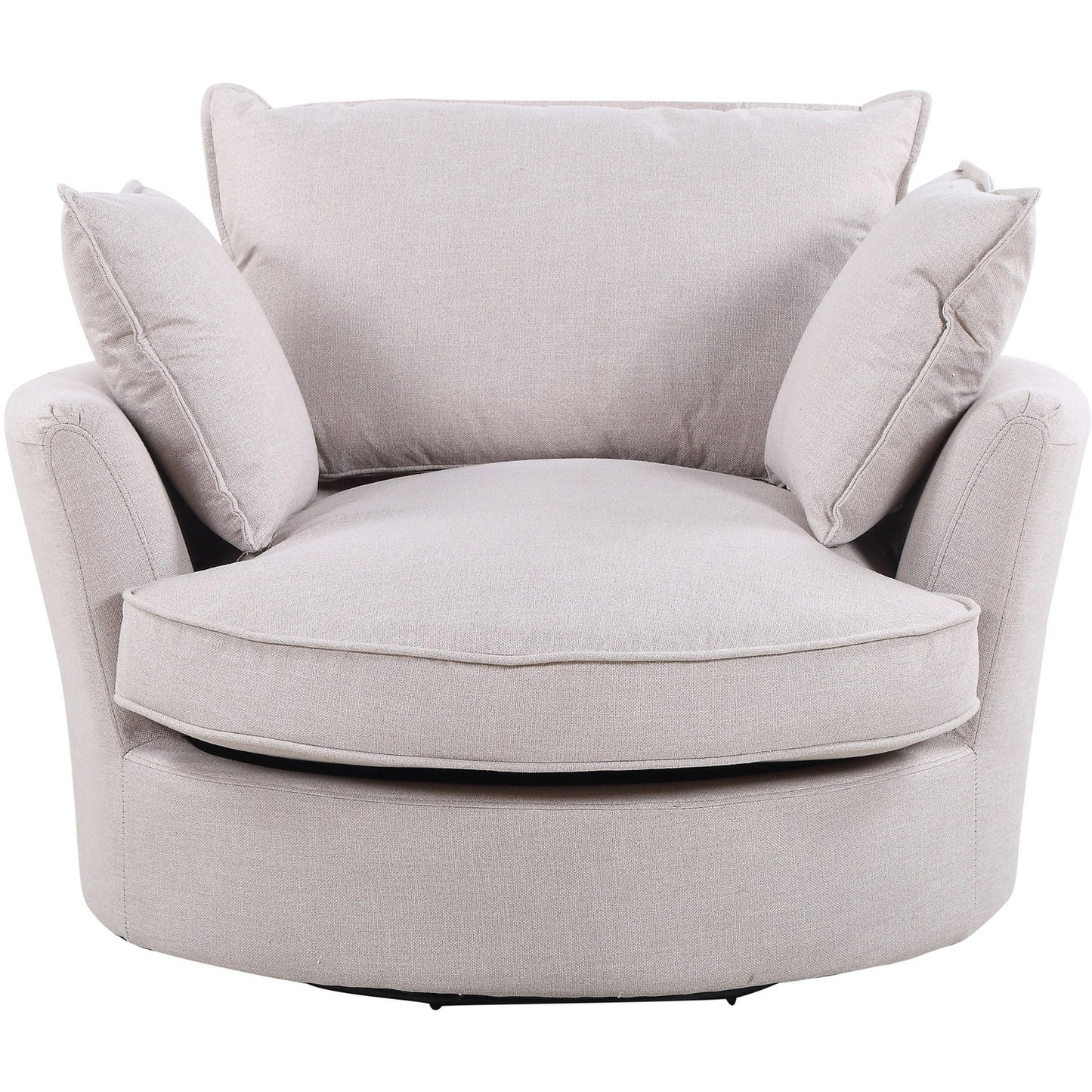 88 - 1106 - WF Fabric Swivel Base Cuddle Chair