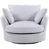 88 - 1106 - WF Fabric Swivel Base Cuddle Chair