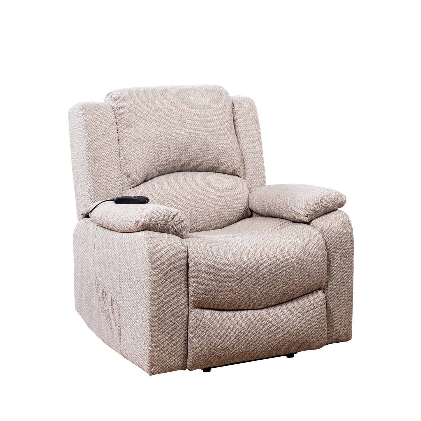 BB - 00819 - TF Fabric Heat & Massage Lift-Assist Recliner Chair