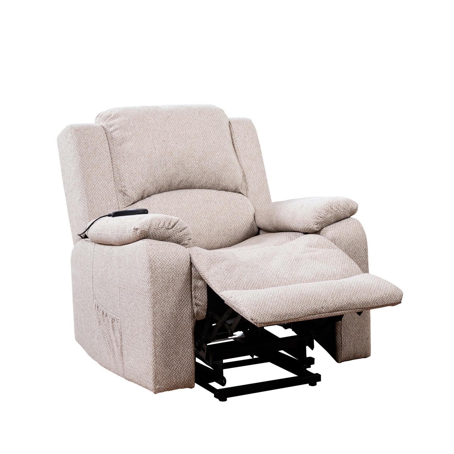 BB - 00819 - TF Fabric Heat & Massage Lift-Assist Recliner Chair