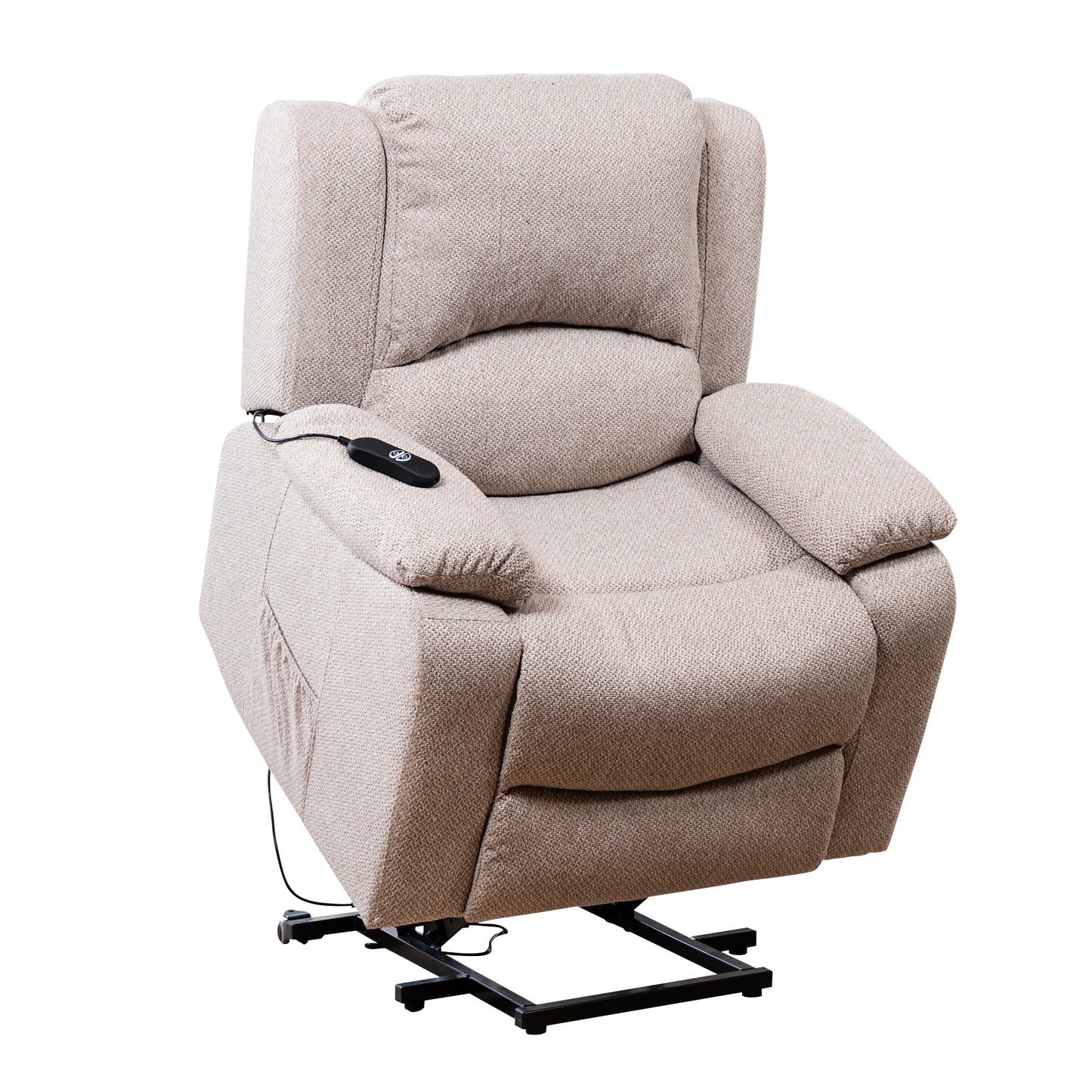 BB - 00819 - TF Fabric Heat & Massage Lift-Assist Recliner Chair