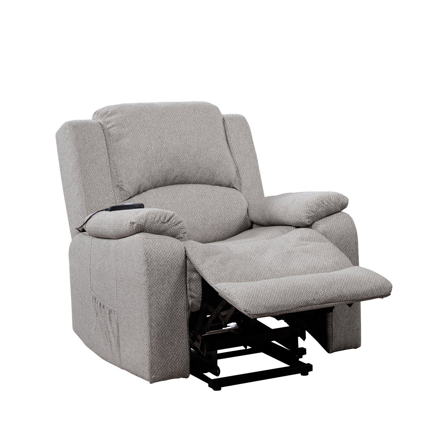 BB - 00819 - TF Fabric Heat & Massage Lift-Assist Recliner Chair