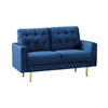 22 - 1132 - VF Velvet 2 Seat Sofa in a Box