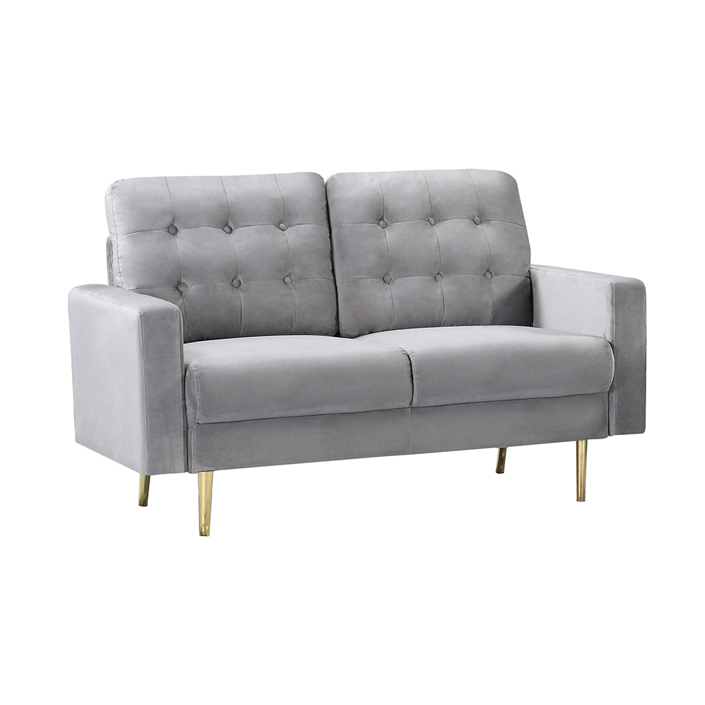 22 - 1132 - VF Velvet 2 Seat Sofa in a Box