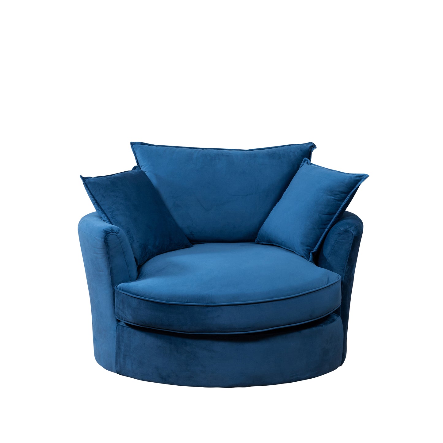 22 - 1561 - VF Velvet Swivel Base Cuddle Chair