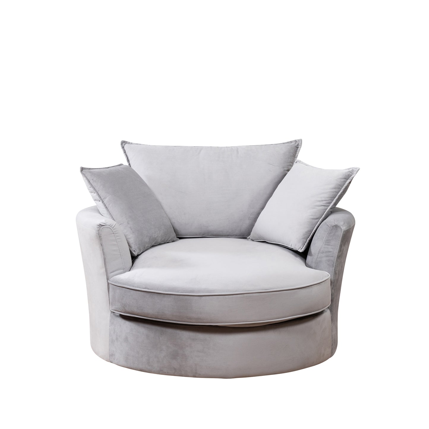 22 - 1561 - VF Velvet Swivel Base Cuddle Chair