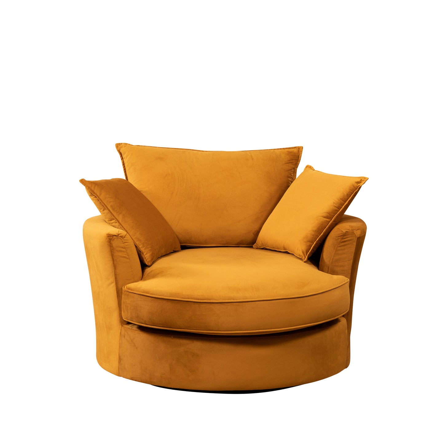 22 - 1561 - VF Velvet Swivel Base Cuddle Chair