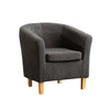 44 - 2057 - BF Boucle Fabric Tub Chair