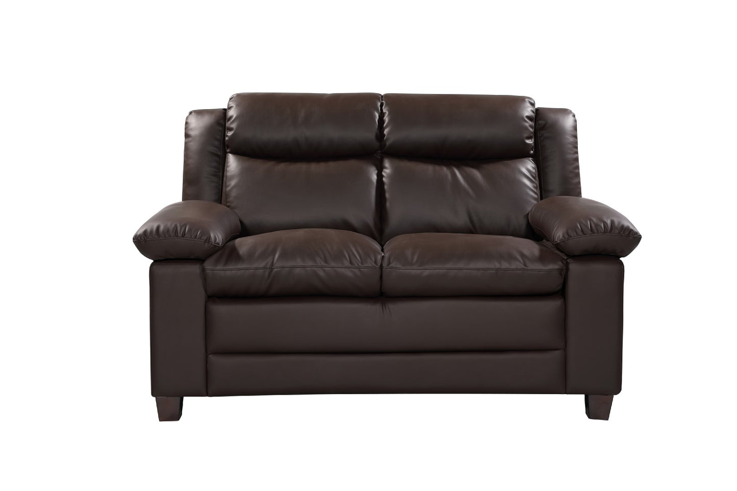 22 - 1088 - BL Leather 2 Seat Sofa
