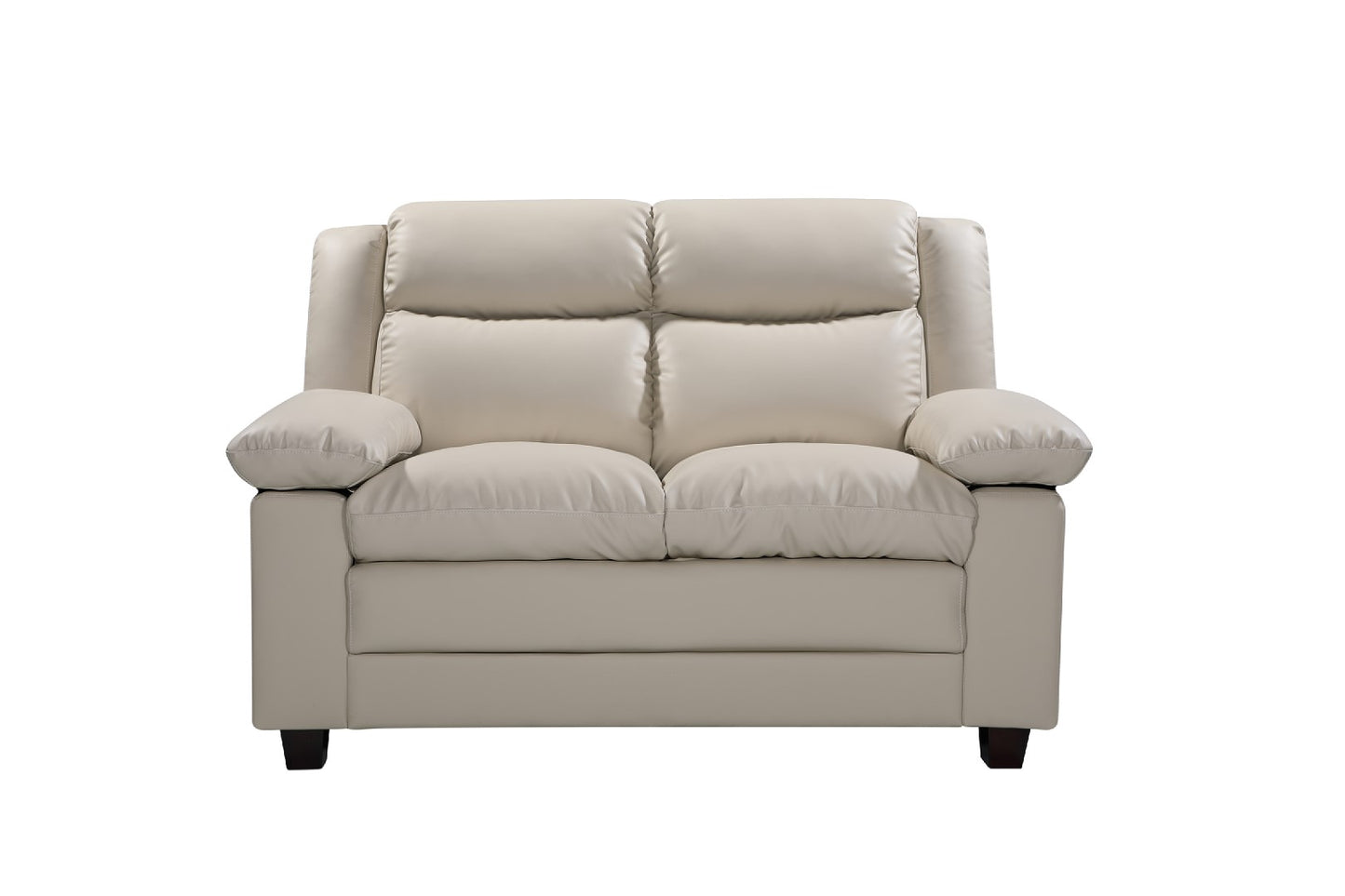 22 - 1088 - BL Leather 2 Seat Sofa