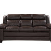 22 - 1088 - BL Leather 3 Seat Sofa