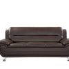 22 - 1089 - BL Leather 3 Seat Sofa