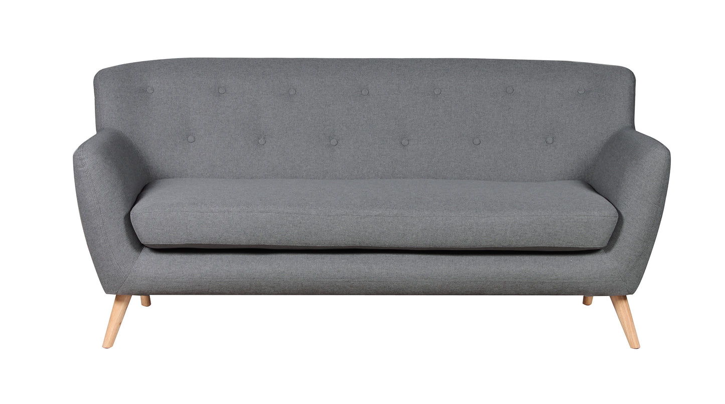 22 - 1327 Light - TF Fabric 3 Seat Sofa