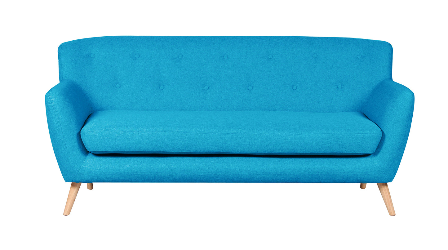 22 - 1327 Light - TF Fabric 3 Seat Sofa