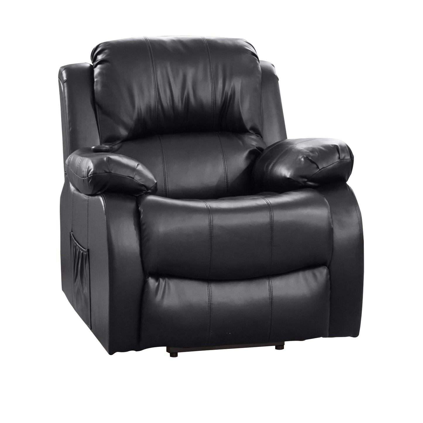 BB - 8002 - BL Leather Heat & Massage Lift-Assist Electric Recliner Chair