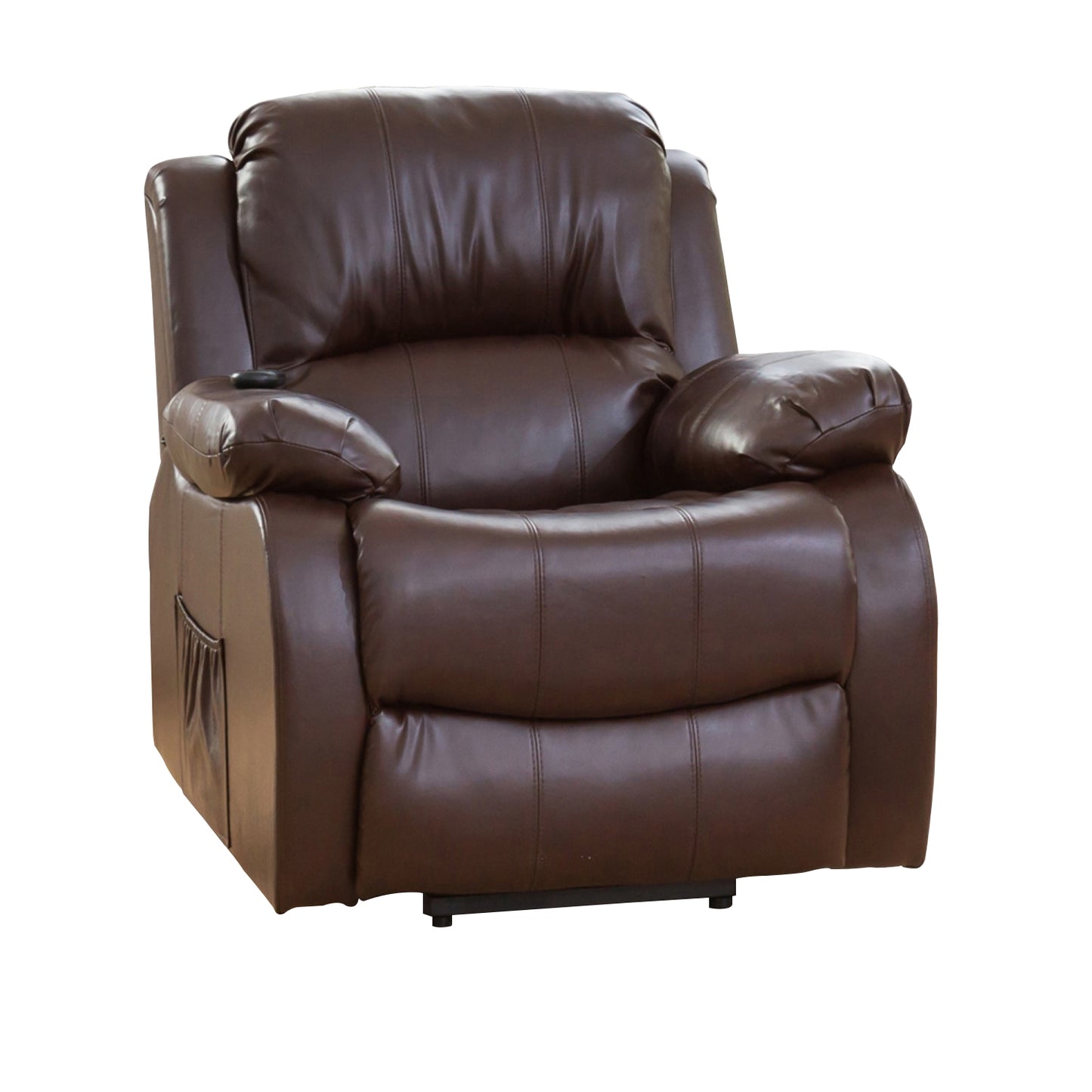 BB - 8002 - BL Leather Heat & Massage Lift-Assist Electric Recliner Chair