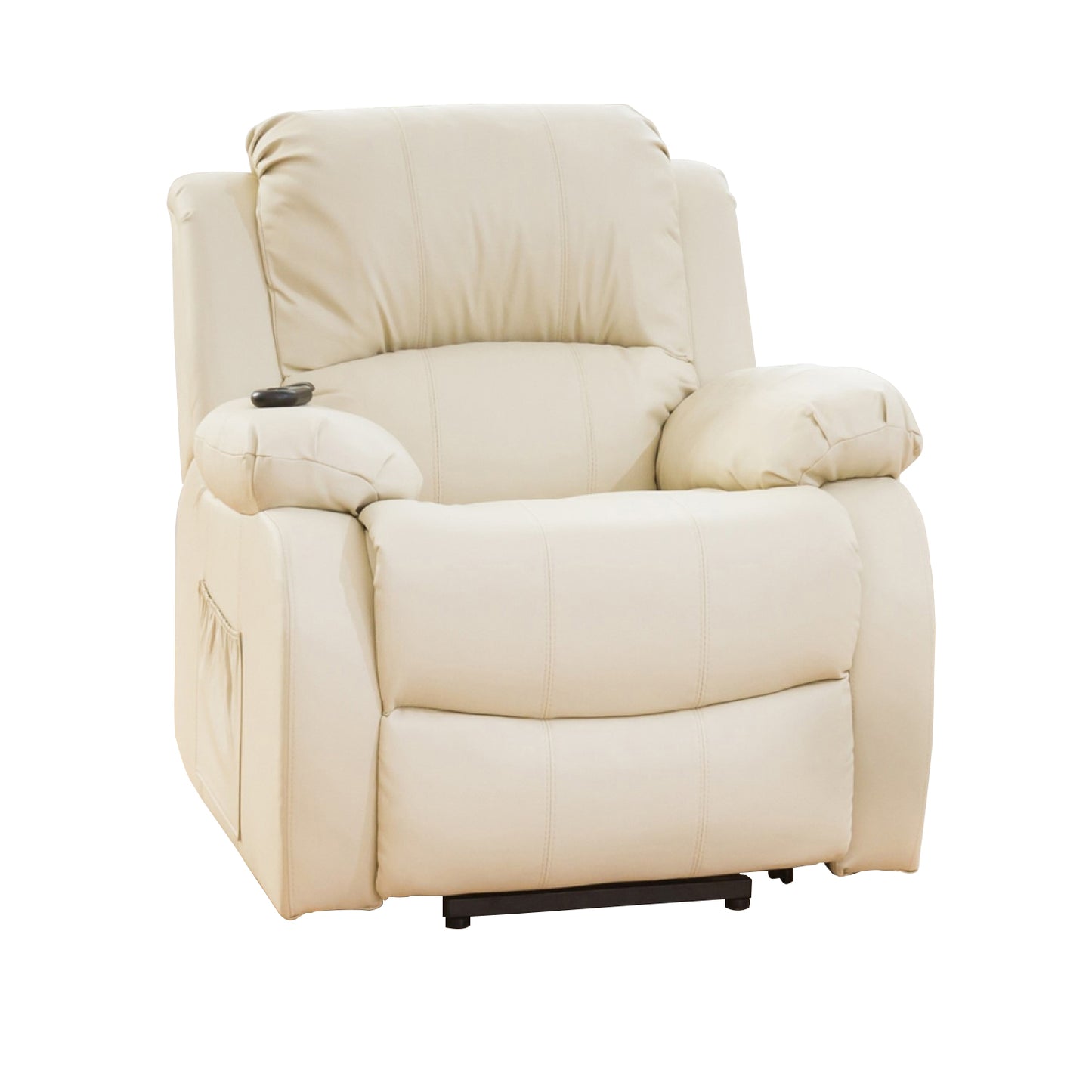 BB - 8002 - BL Leather Heat & Massage Lift-Assist Electric Recliner Chair