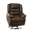 LL - 1892 - BL Leather Electric Lift-Assist Riser Recliner Chair