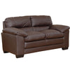 88 - 6071 - BL Leather 2 Seat Sofa