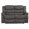 BB - 8849 - BL Leather 2 Seat Recliner Sofa