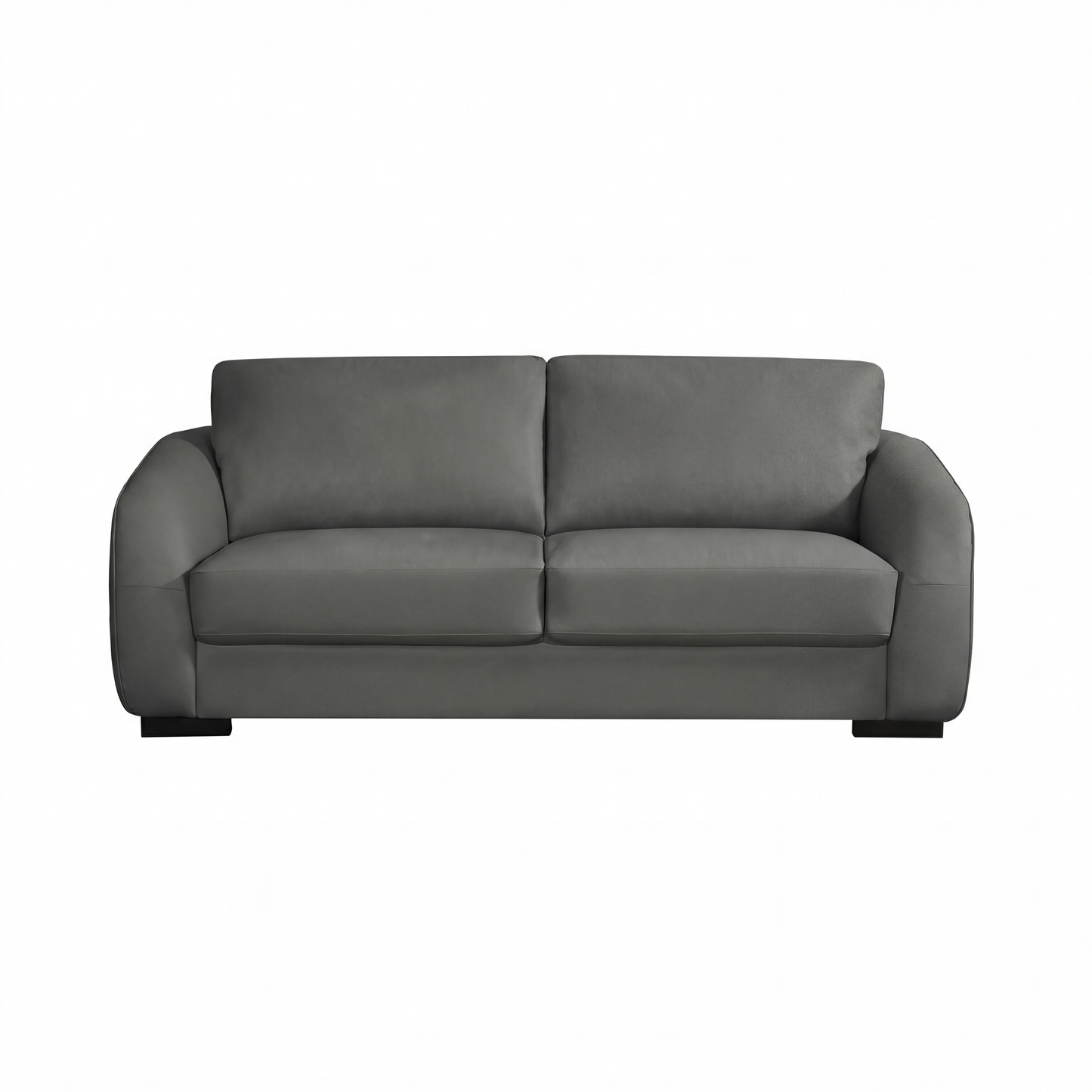 88 - 9283 - BL Leather 3 Seat Sofa