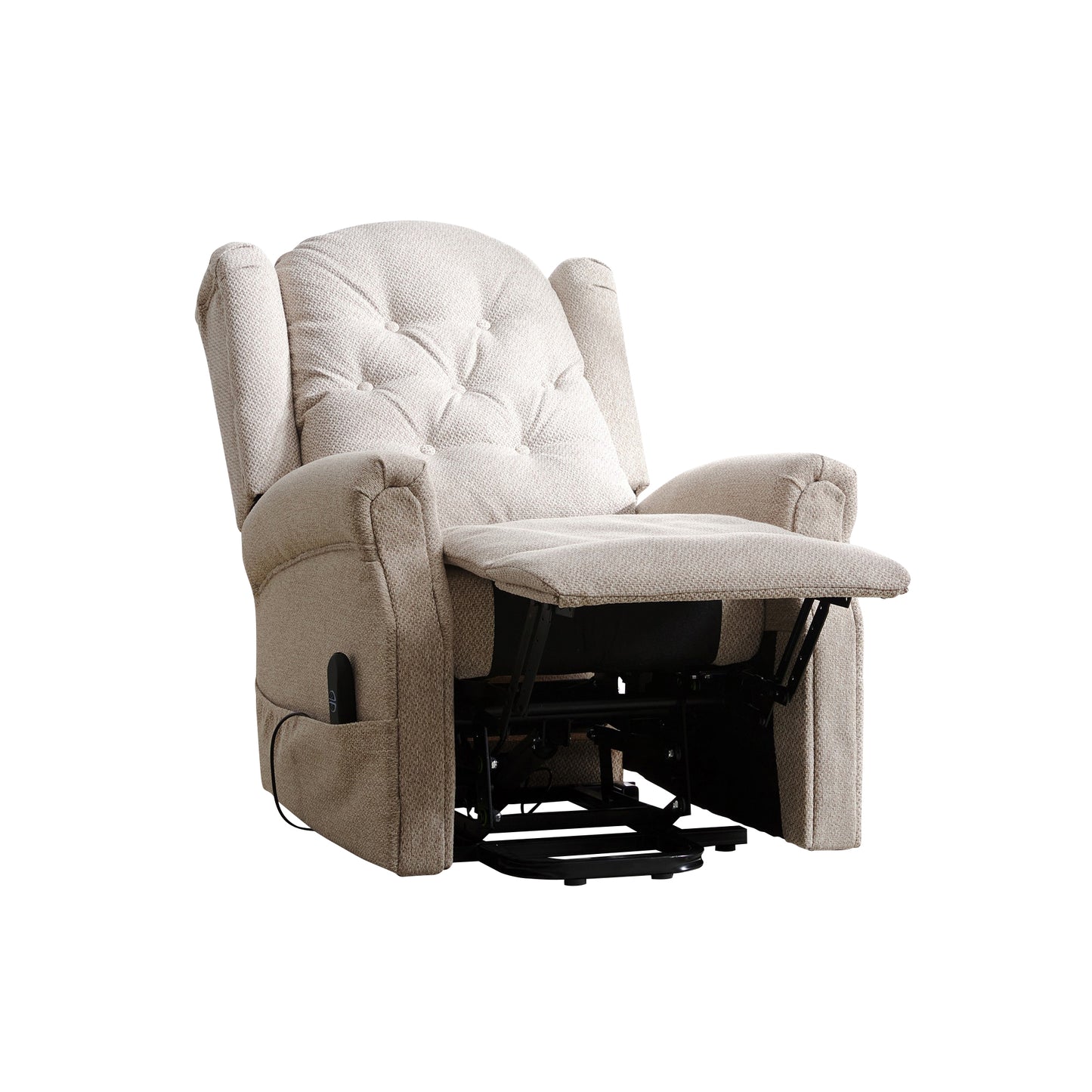 BB - 0082 - TF Fabric Heat & Massage Electric Lift-Assist Recliner Chair