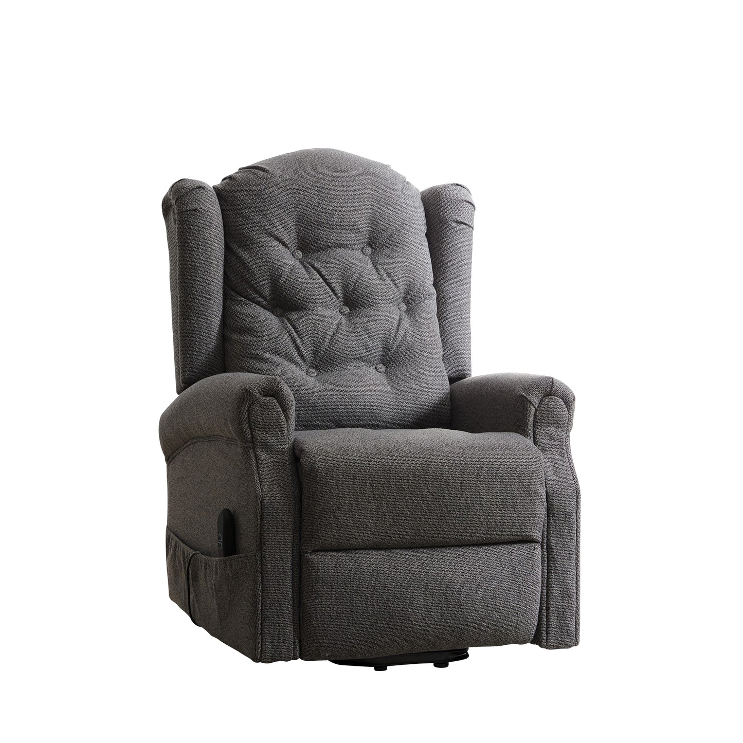 BB - 0082 - TF Fabric Heat & Massage Electric Lift-Assist Recliner Chair