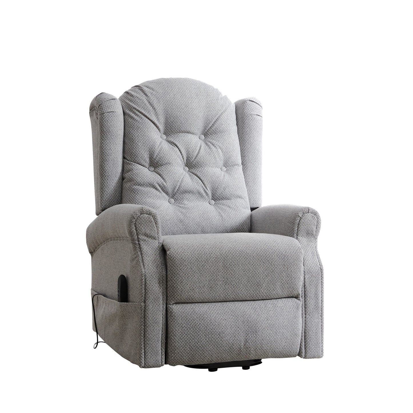 BB - 0082 - TF Fabric Heat & Massage Electric Lift-Assist Recliner Chair