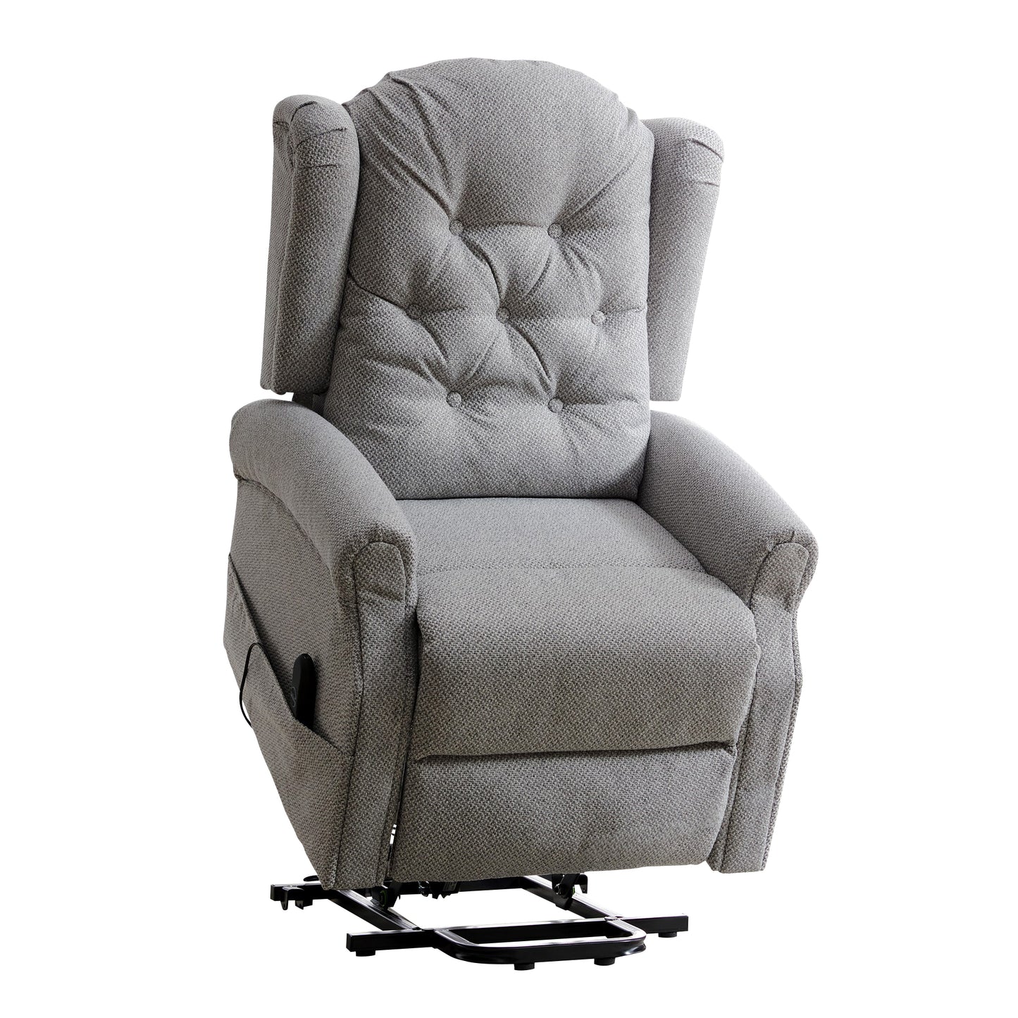 BB - 0082 - TF Fabric Heat & Massage Electric Lift-Assist Recliner Chair