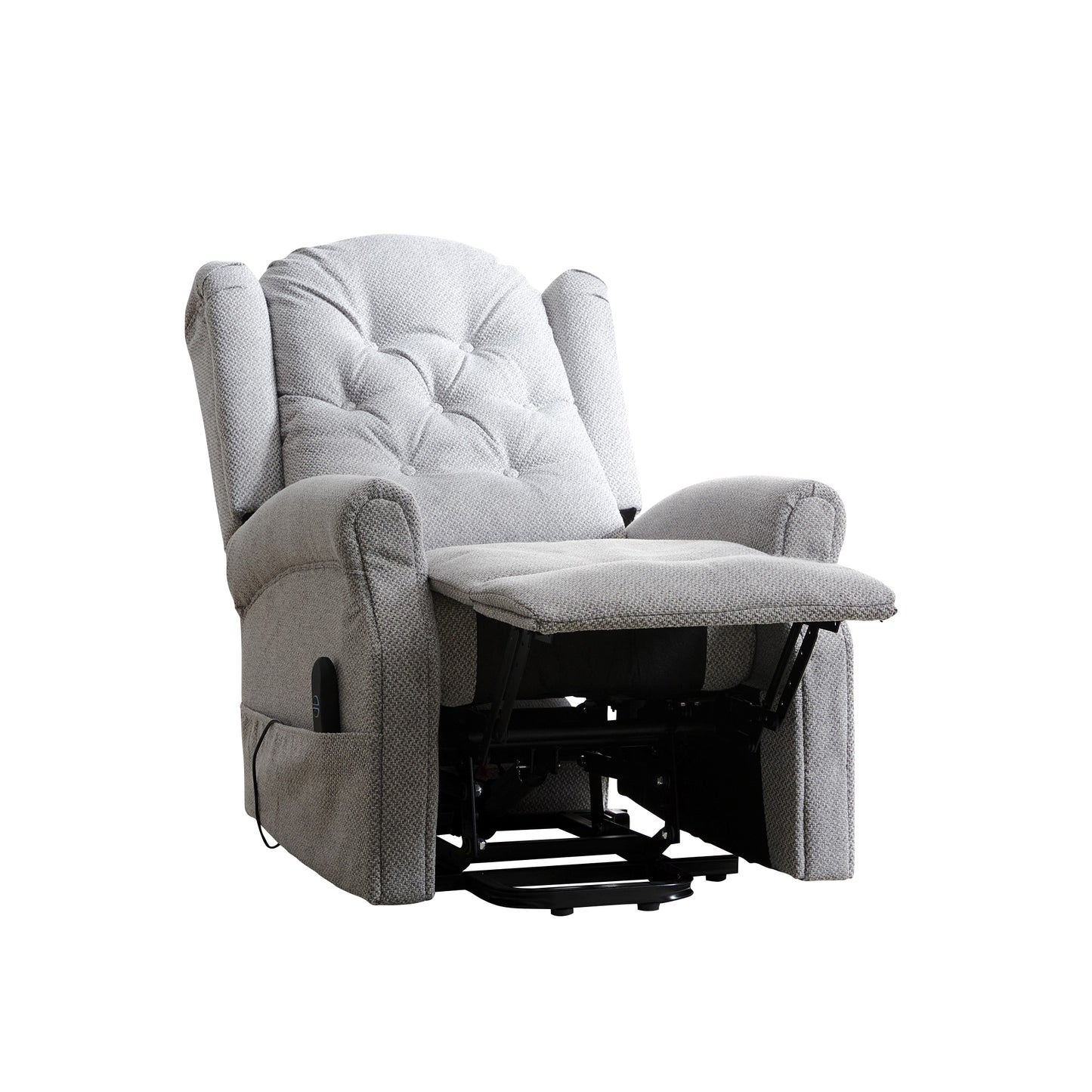 BB - 0082 - TF Fabric Heat & Massage Electric Lift-Assist Recliner Chair
