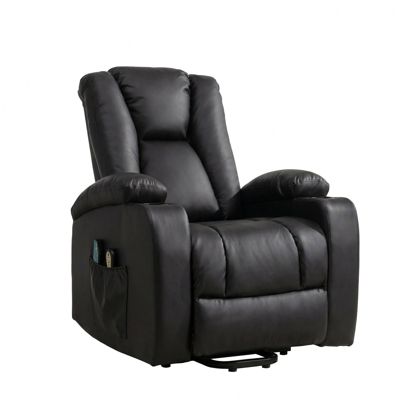 LL - 5063A - BL Electric Lift Assist Riser Recliner with Massage and Heat
