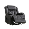 LL - 5065A - BL Leather Massage & Heat Electric Dual Motor Lift-Assist Riser Recliner Chair