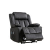 LL - 5065A - BL Leather Massage & Heat Electric Dual Motor Lift-Assist Riser Recliner Chair