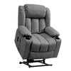 LL - 5065A - BL Leather Massage & Heat Electric Dual Motor Lift-Assist Riser Recliner Chair