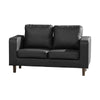22 - 1696 - BL Leather 2 Seat Sofa