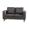 22 - 1696 - BL Leather 2 Seat Sofa