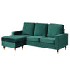 22 - 1650 - VF Velvet Reversible Corner Sofa