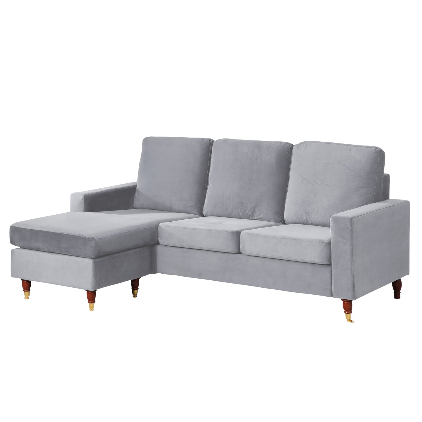 22 - 1650 - VF Velvet Reversible Corner Sofa