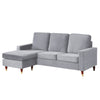 22 - 1650 - VF Velvet Reversible Corner Sofa