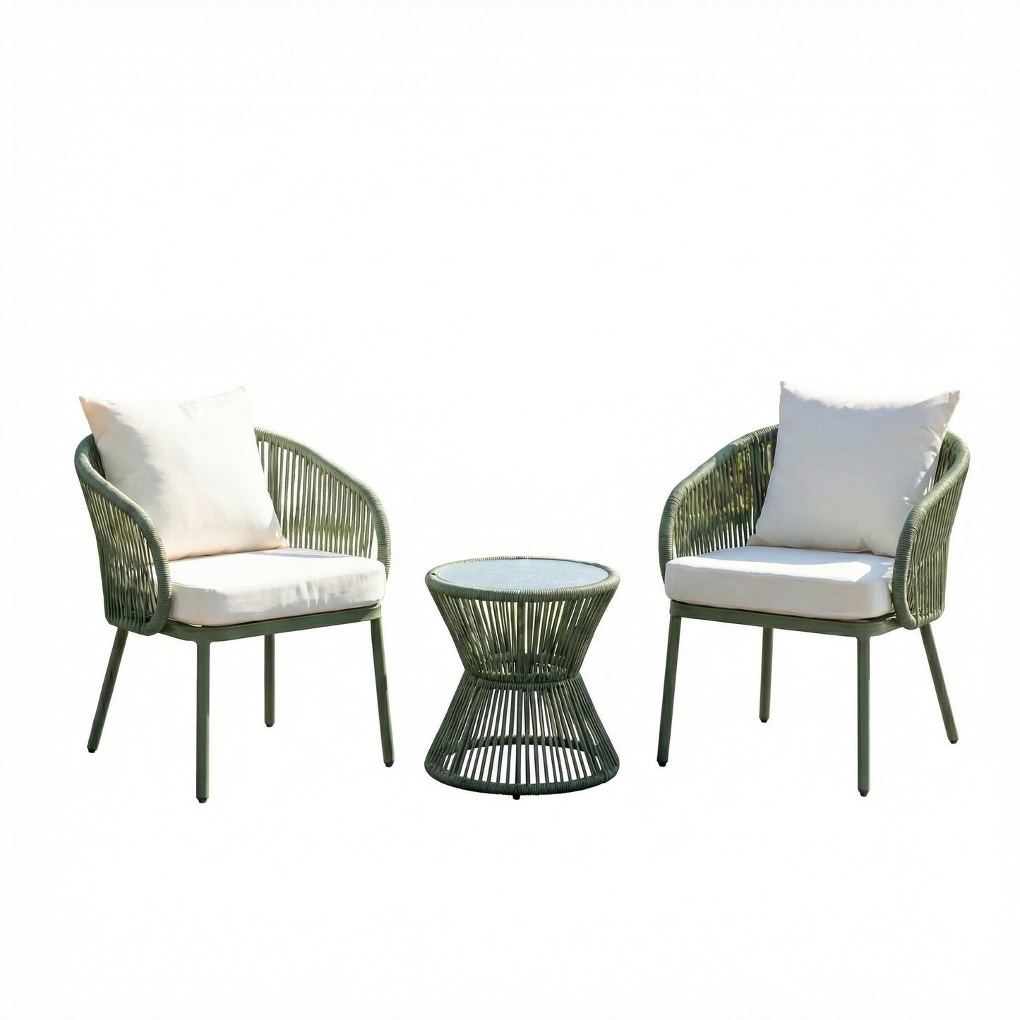 KK - 211112 - 3 Piece Patio Set - 2 x Chairs + Table