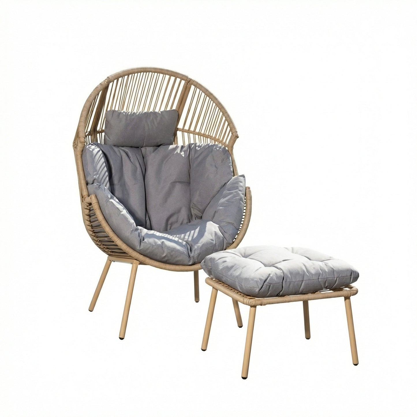 KK - 211059 - Standing Egg Chair + Stool